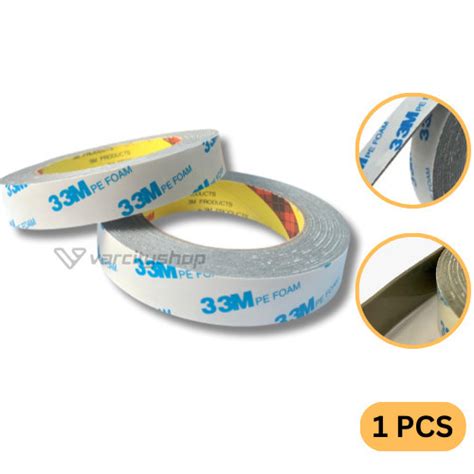 Jual Double Tape Busa 33m Pe Foam Tape 2cm X 4meter Perekat Dobel Tip