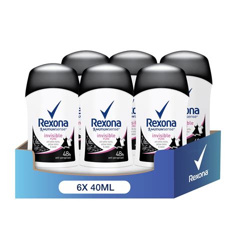 Rexona Invisible Pure női izzadásgátló stift 6x40ml eMAG hu