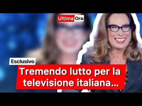 Tremendo Lutto Per La Televisione Italiana Youtube