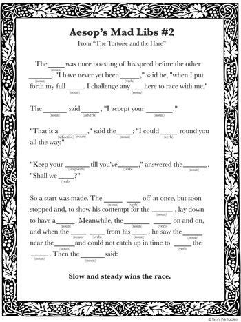 Printable Mad Libs for Kids – Tim's Printables | Critical thinking activities, Mad libs, Fun ...