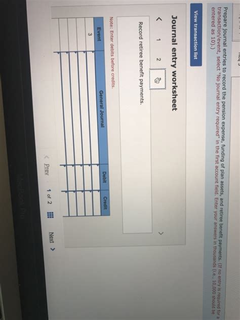 Solved Plan Assets Projected Benefit Obligation Chegg