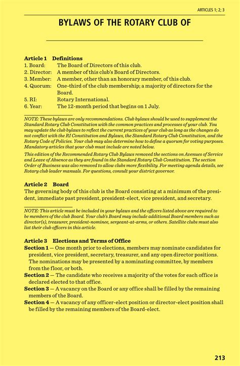 11 Club Bylaws Templates Pdf Free And Premium Templates