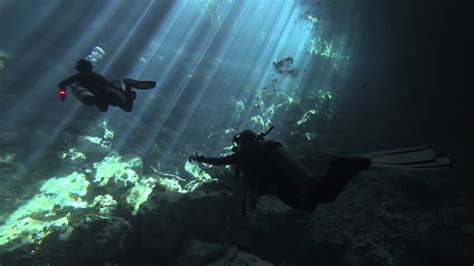 Diving In Cenote Ponderosa Jardin Del Eden Youtube