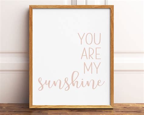 You are my Sunshine Wall Art Downloadable Prints You are my | Etsy