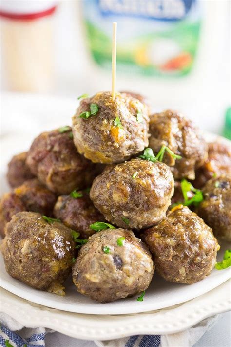 Baked Cheddar Bacon Ranch Meatballs Tasty Meatballs Ground Beef