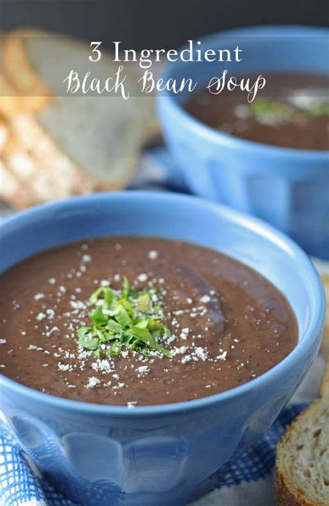 Black Bean Soup Recipe 3 Ingredients And Easy To Make