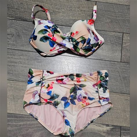 Gianni Bini Swim Gianni Bini High Waisted Floral Bikini Poshmark