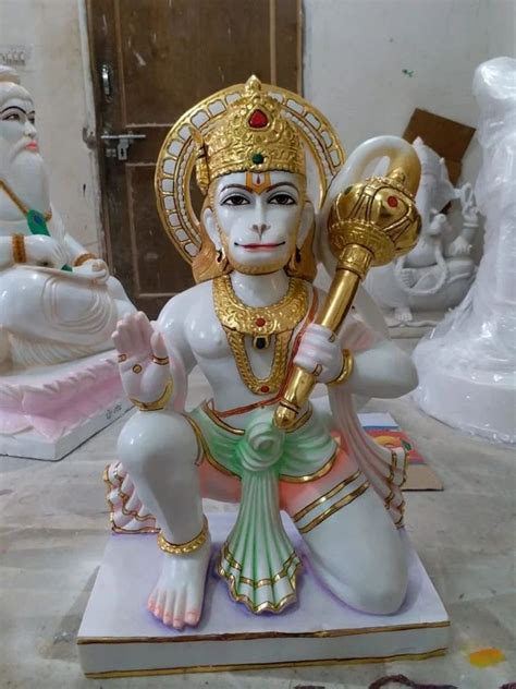 White Marble Lord Hanuman Statue Home At Rs 31000 In Jaipur ID