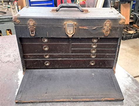 Union Machinist Tool Chest 1929 Leatherette Style A Box Distintec