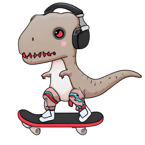 Cute Kawaii Trex Vector Art Creative Fabrica