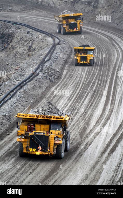 Diavik diamond mine open pit trucks, Northwest Territories, Canada Stock Photo - Alamy