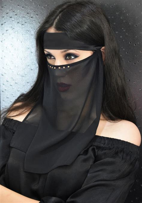 Sheer Face Veil Chiffon Veil Masksexy Veilbelly Dance Etsy