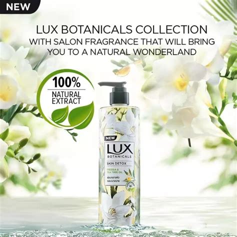 LUX Botanical Skin Detox Body Wash 450ml Freesia Tea Tree Oil