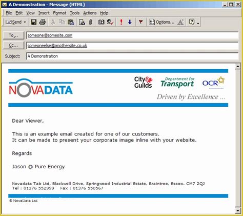 Outlook Email Templates Free Of Pure Energy Multimedia Ltd Email Template Design ...