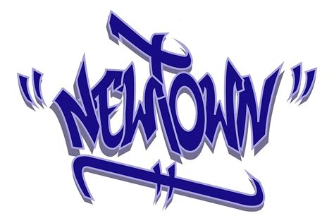 "Newtown Graffiti Blue" by wigilwigil | Redbubble