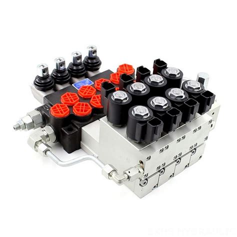 P40 Electro Hydraulic 4 Spool Monoblock Directional Valve