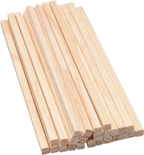 Mendi 25 Square Wooden Sticks 25 Cm X 8 Mm Buy Online At Best Price