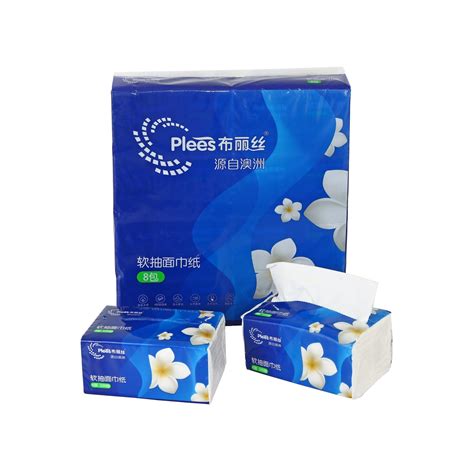 Plees Ply Larger Virgin Pulp Soft Pack Facial Tissue Facial