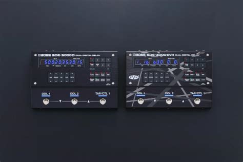 BOSS Announces Dual Digital Delay Pedals