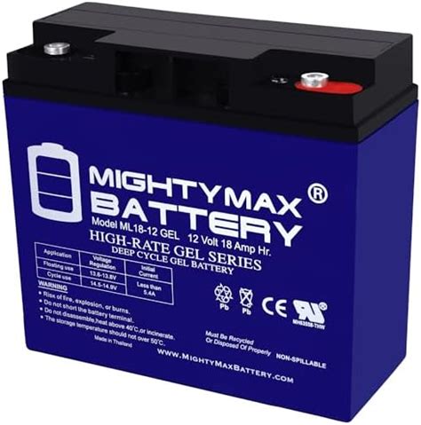 Mighty Max Battery Ml Gel Voltios Ah Tipo Gel Rosca