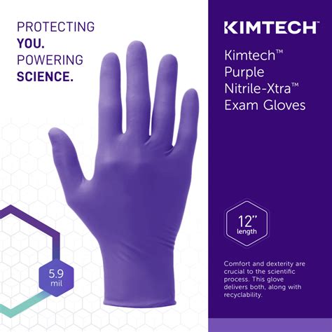 Kimtech Purple Nitrile Xtra Exam Gloves Mil