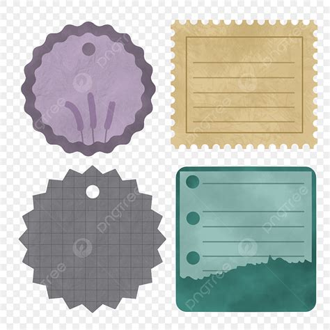 Descarga Gratuita Conjunto De Papel De Lbum De Recortes Vintage En Png