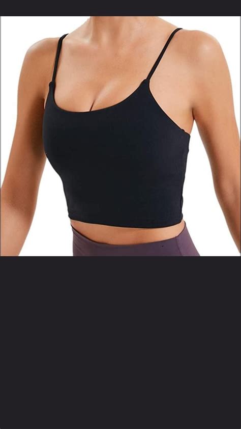 Lemedy Women Padded Sports Bra Fitness Workout Running Shirts Yoga Tank Top Only 24 Tank