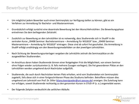 Bewerbung Für Das Seminar Ppt Herunterladen