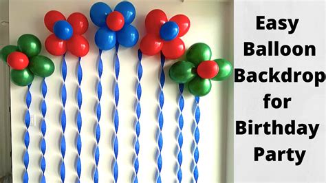 Easy Balloon Decoration Ideas For Birthday Party Baby Shower Flower On ...