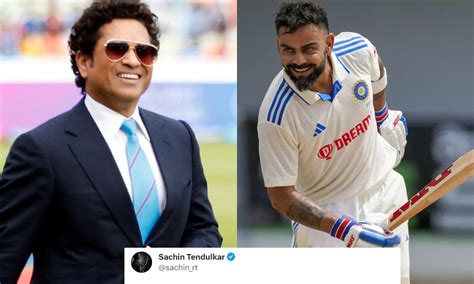 Sachin Tendulkar Hailed Virat Kohli With A Special Message After His 29th Test Century - The ...