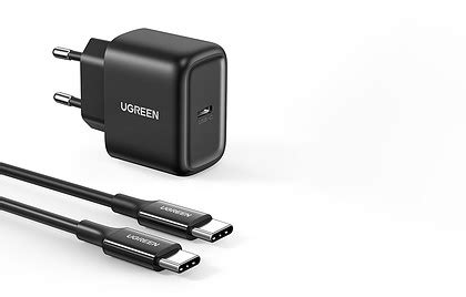 Adowarka Sieciowa Ugreen Cd W Usb C Czarna Kabel Usb C Do Usb