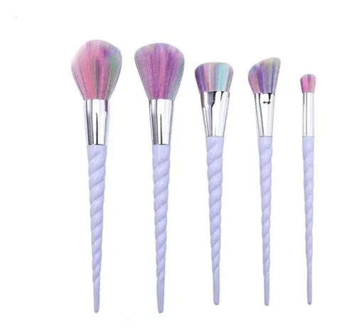 Set De Brochas Unicornio Pelo Sintetico Para Maquillaje New