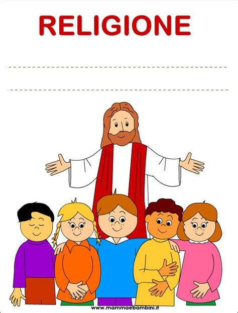 Copertina Religione Da Stampare Mamma E Bambini