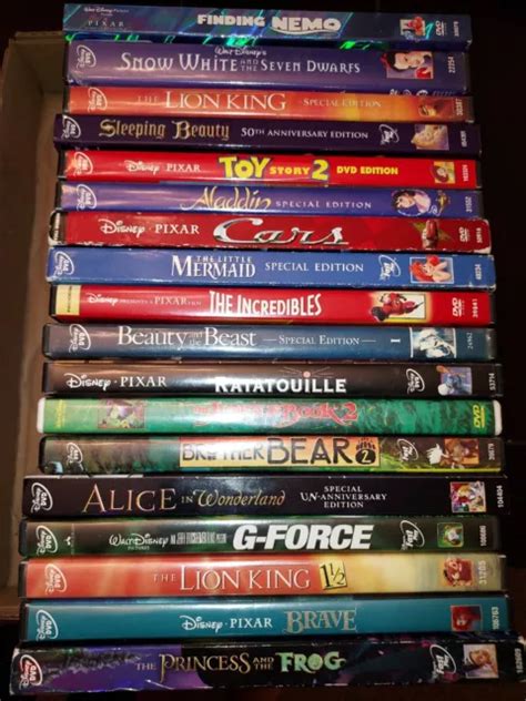 DISNEY LOT OF 21 DVDs Mulan Lion King Toy Story Shrek Sleeping