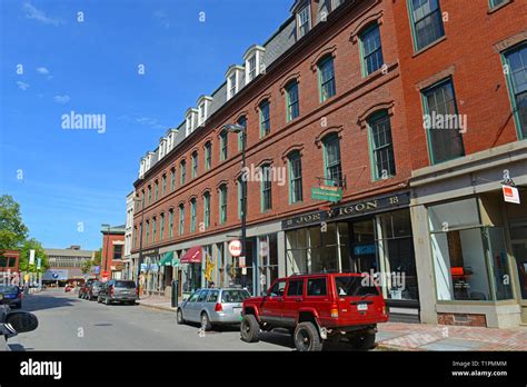 Portland Free Street At Old Port Portland Maine Usa Old Port Is