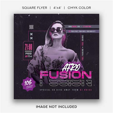 Premium Psd Afro Fusion Party Flyer