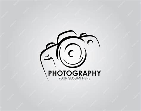 Premium Vector | Hand drawn of camera photography logo icon design template