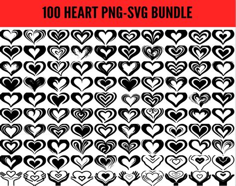 Herz SVG Bundle Herz PNG Herz Clipart Herz SVG Etsy De