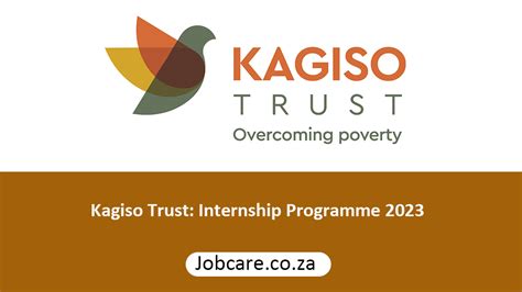 Kagiso Trust Internship Programme 2023 Jobcare