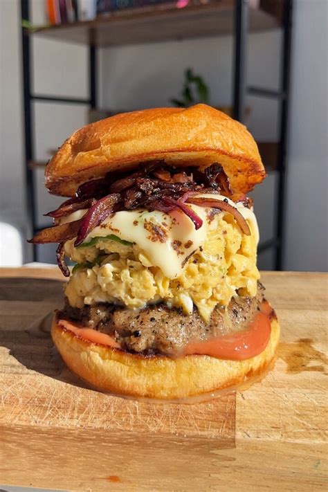 Scrambled Egg Burger Myriad Recipes