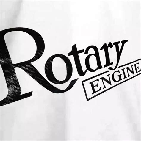 Wankelshop Rotary Engine T Shirt Weiß Carbon