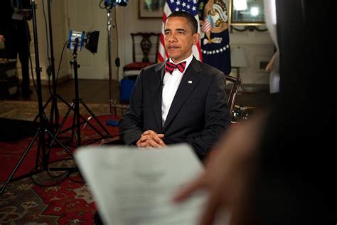 President Barack Obama Wearing A Bow Photograph By Everett Fine Art