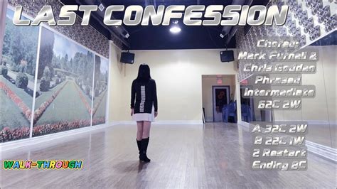 LAST CONFESSION Line Dance WALK THROUGH YouTube