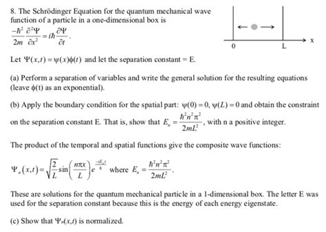 Solved The Schr Dinger Equation For The Quantum Chegg