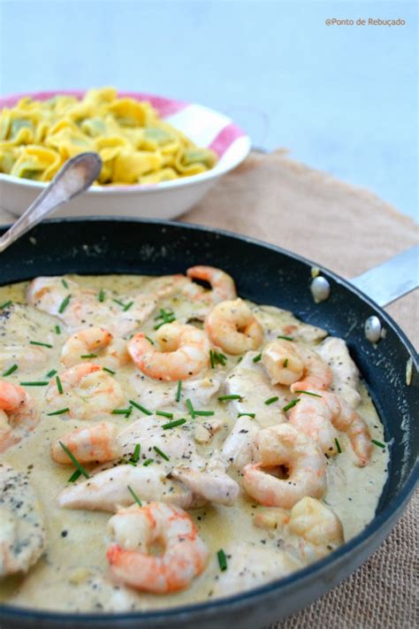 Ponto De Rebu Ado Receitas Bifinhos De Peru Molho De Gambas E Ervas