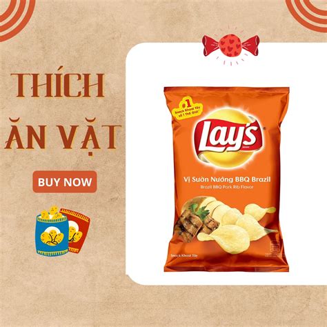 Bánh snack Lay s vị sườn nướng BBQ 30gram Shopee Việt Nam