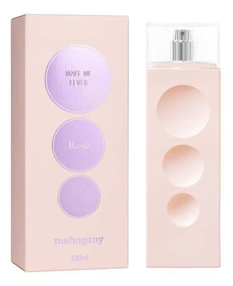 Mahogany Fragrância Des Make Me Fever Rose 100ml Brinde AUMAPERFUMARIA