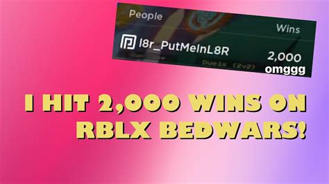 Hitting K Wins On Roblox Bedwars Youtube