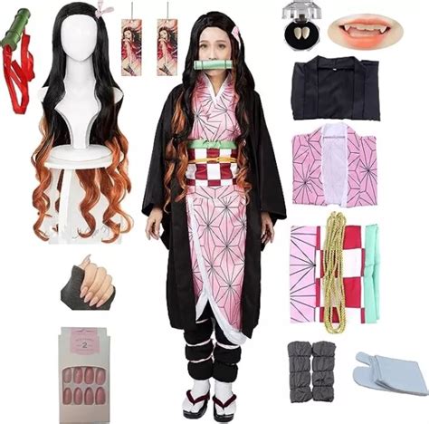 Costume Cosplay Nezuko Kamado Demon Slayer Haute Qualit Enfants Et