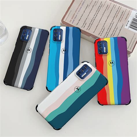 Funda Oficial Original De Color Arco Iris Motorola Moto G Plus G Play